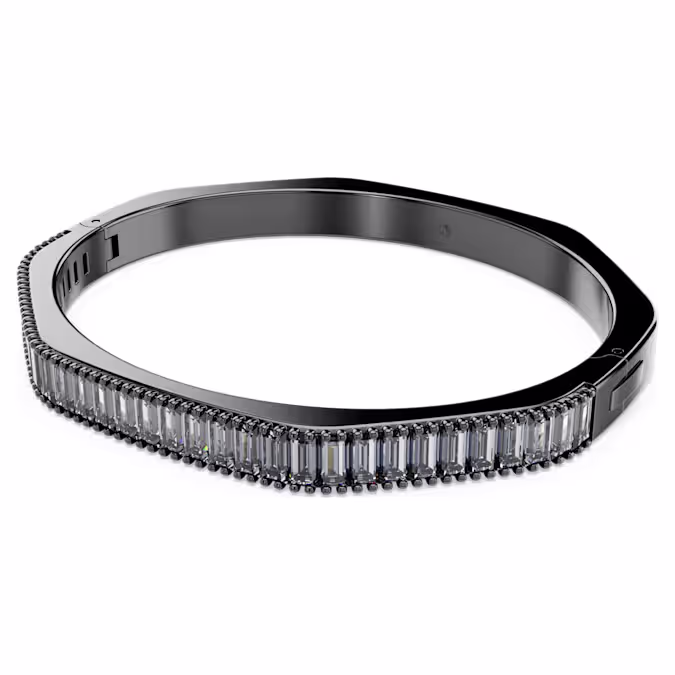 67e1693cc5bfb_matrix-bangle--baguette-cut--octagon-shape--blue--ruthenium-plated-swarovski-5720365 (1).avif